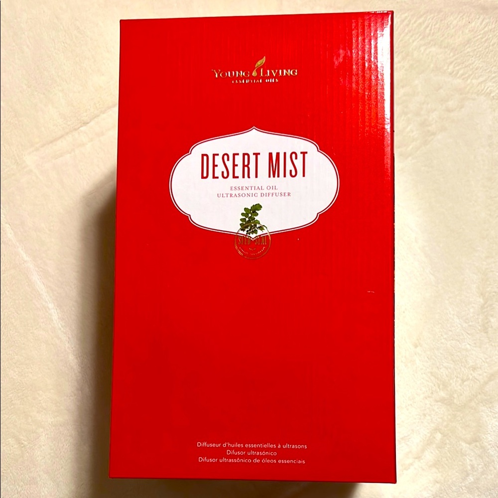 Young Living Desert Mist Essential Oil Diffuser. H 9”, D 6”
